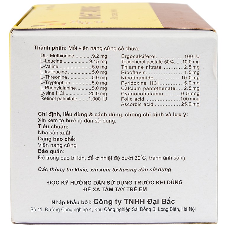 Thuốc Hightamine Hankook bổ sung dinh dưỡng, duy trì thể lực (10 vỉ x 10 viên)