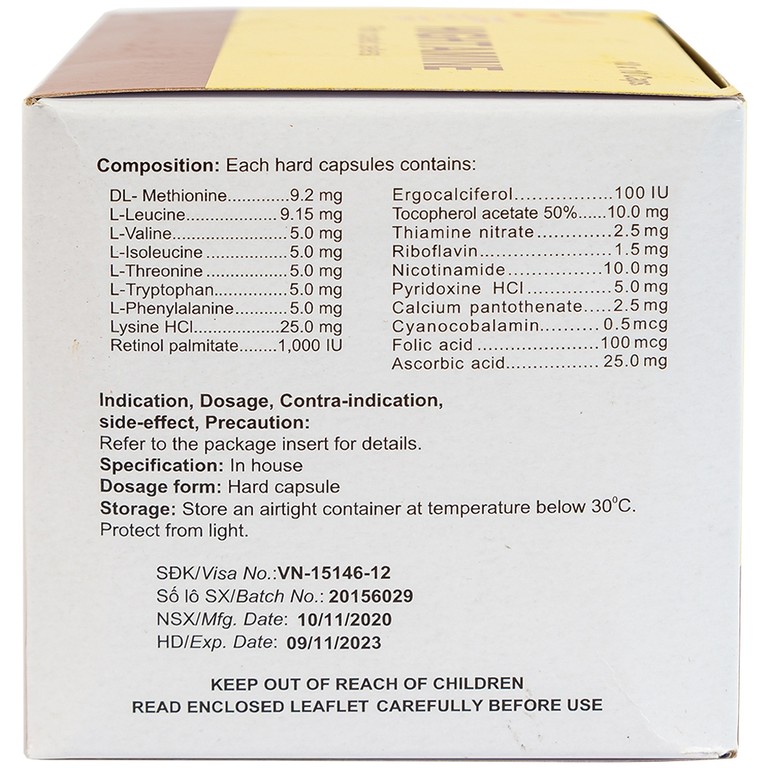 Thuốc Hightamine Hankook bổ sung dinh dưỡng, duy trì thể lực (10 vỉ x 10 viên)