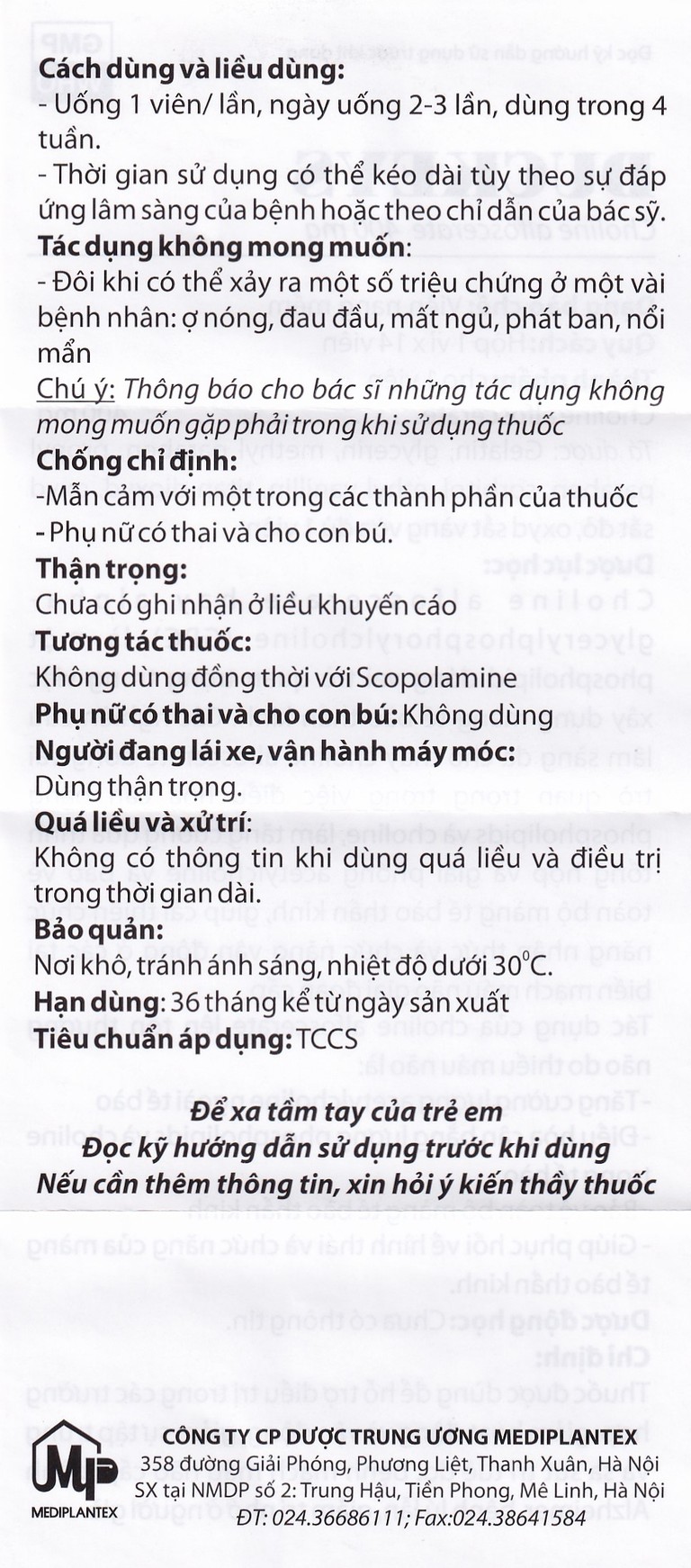 Thuốc Duckeys Mediplantex hỗ trợ điều trị triệu chứng bệnh azheimer (1 vỉ x 14 viên)