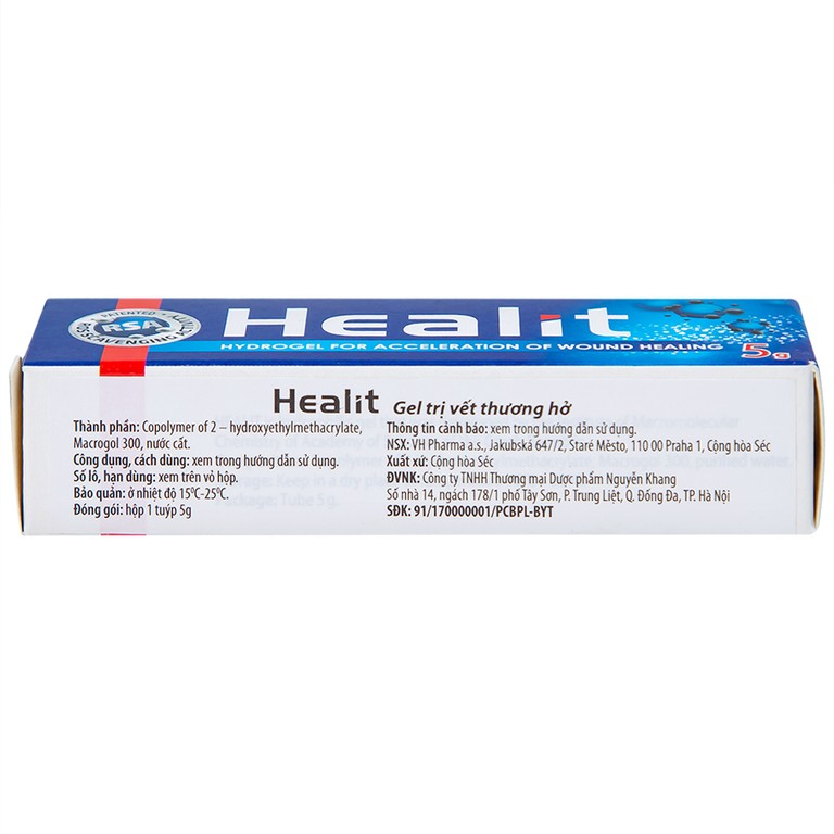 Gel Healit VHPharma thúc đẩy nhanh quá trình lành vết thương hở (5g)