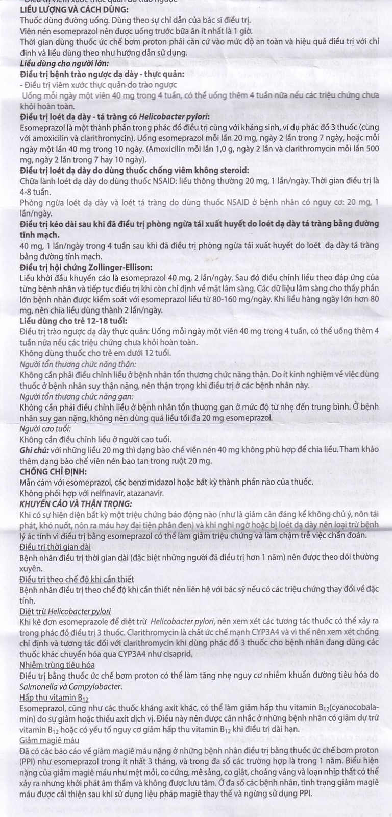 Thuốc Esomaxcare 40 điều trị trào ngược dạ dày thực quản (3 vỉ x 10 viên)