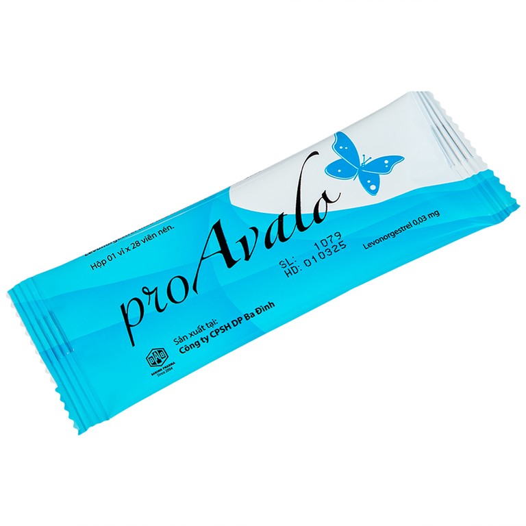 Thuốc proAvalo 0.03mg Babiophar tránh thai hằng ngày (1 vỉ x 28 viên)