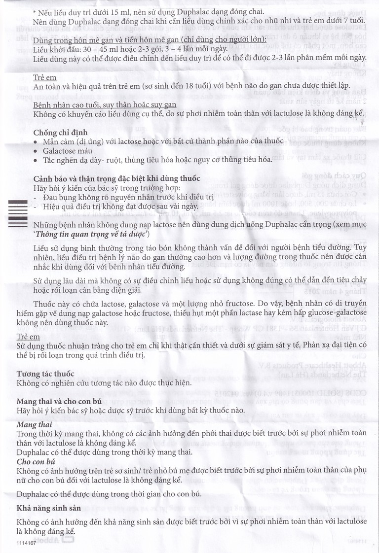Siro Duphalac Abbott điều trị táo bón (200ml)