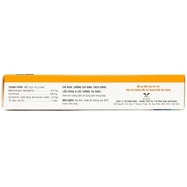 Kem bôi da Bisilkon Bidiphar điều trị các bệnh lý da, nhiễm trùng do vi khuẩn (10g)