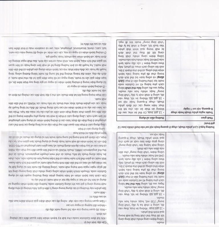 Dung dịch Golistin-Soda CPC1 làm sạch phân trước khi phẫu thuật, chụp X-quang, nội soi (45ml)