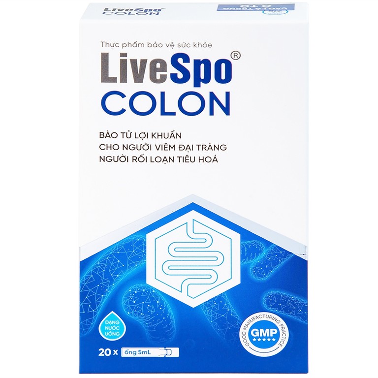 Dung dịch LiveSpo Colon bổ sung vi sinh vật có lợi, kích thích và tăng cường tiêu hóa (20 ống x 5ml)