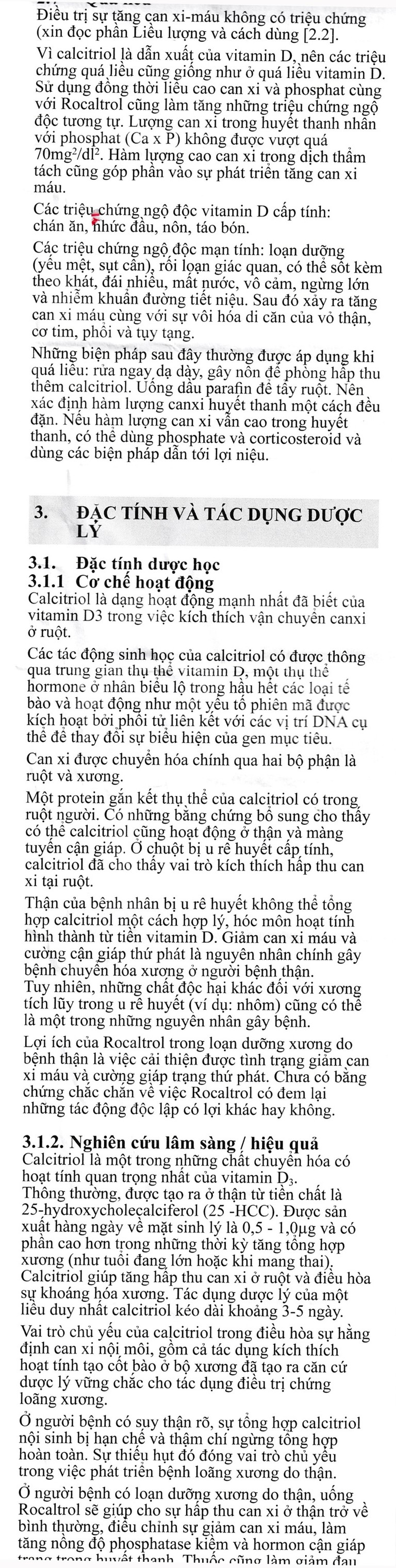 Thuốc Rocaltrol 0.25mcg Catalent điều trị chứng loãng xương sau mãn kinh (30 viên)