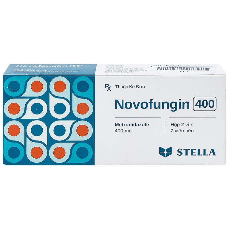 Thuốc Novofungin 400 Stella điều trị nhiễm nhiễm động vật nguyên sinh nhạy cảm (2 vỉ x 7 viên)