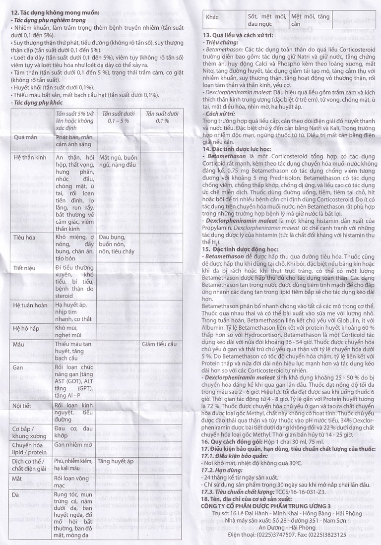 Siro Daleston-D TW3 chống dị ứng, chống viêm (75ml)