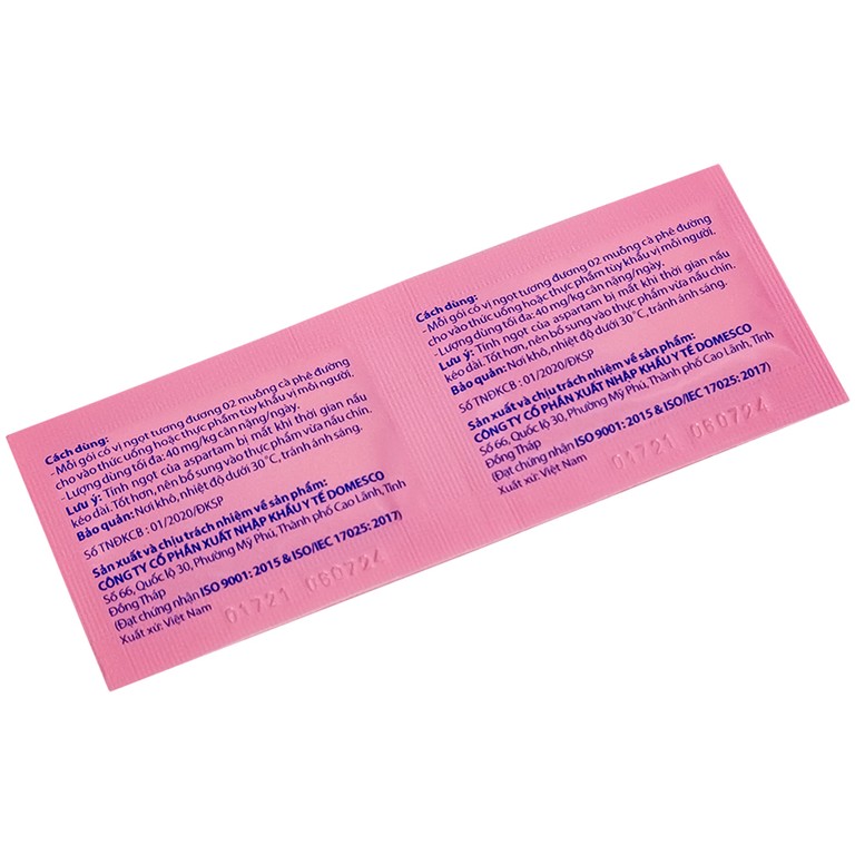 Đường Ăn Kiêng Aspamic Domesco (50 gói)