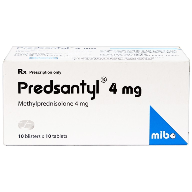 Thuốc Predsantyl 4mg Hasan kháng viêm và miễn dịch (10 vỉ x 10 viên)