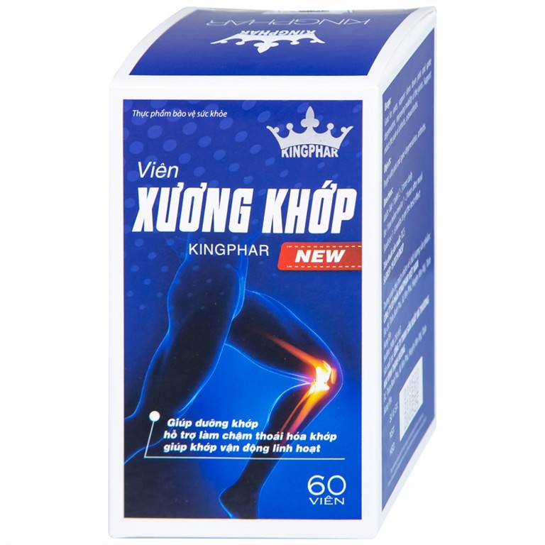 Viên Xương Khớp Kingphar New giúp dưỡng khớp, hỗ trợ làm chậm thoái hóa khớp (60 viên) 