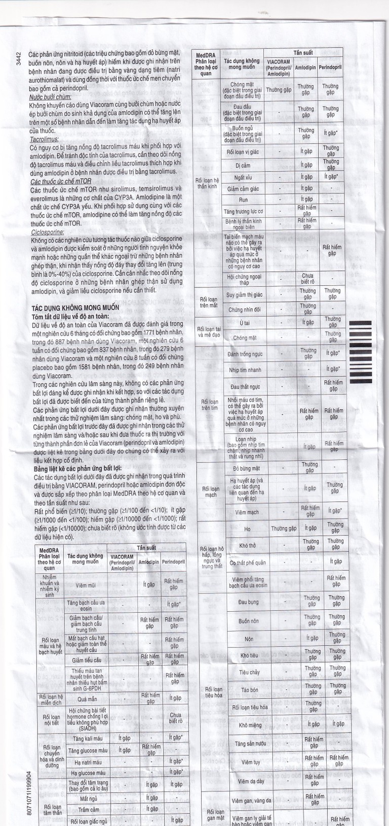 Thuốc Viacoram 7mg/5mg Servier điều trị tăng huyết áp vô căn (30 viên)