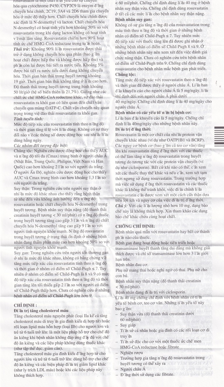 Thuốc Rosutrox 10mg Biofarm điều trị tăng cholesterol máu (4 vỉ x 7 viên) 