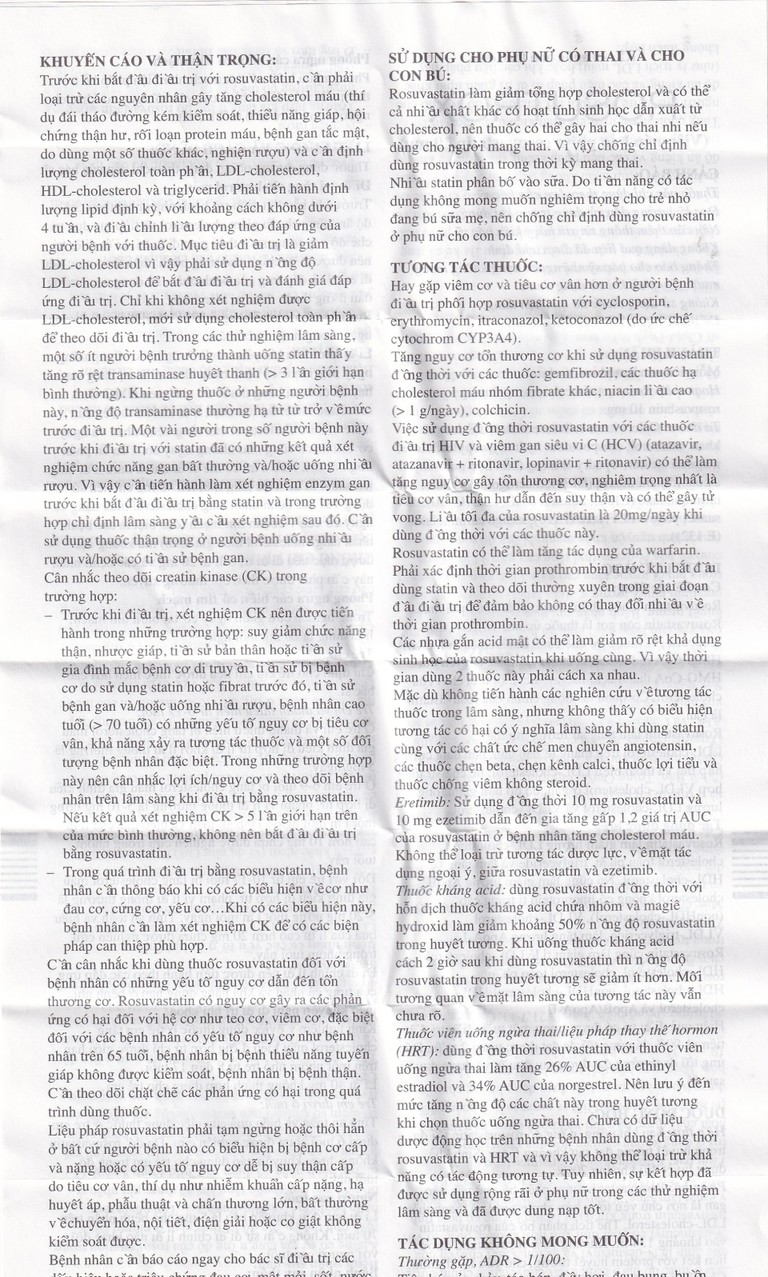 Thuốc Rosutrox 10mg Biofarm điều trị tăng cholesterol máu (4 vỉ x 7 viên) 