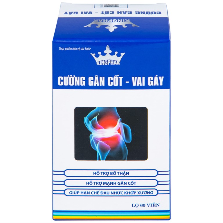 Viên uống Cường Gân Cốt - Vai Gáy Kingphar hỗ trợ bổ thận, mạnh gân cốt (60 viên)