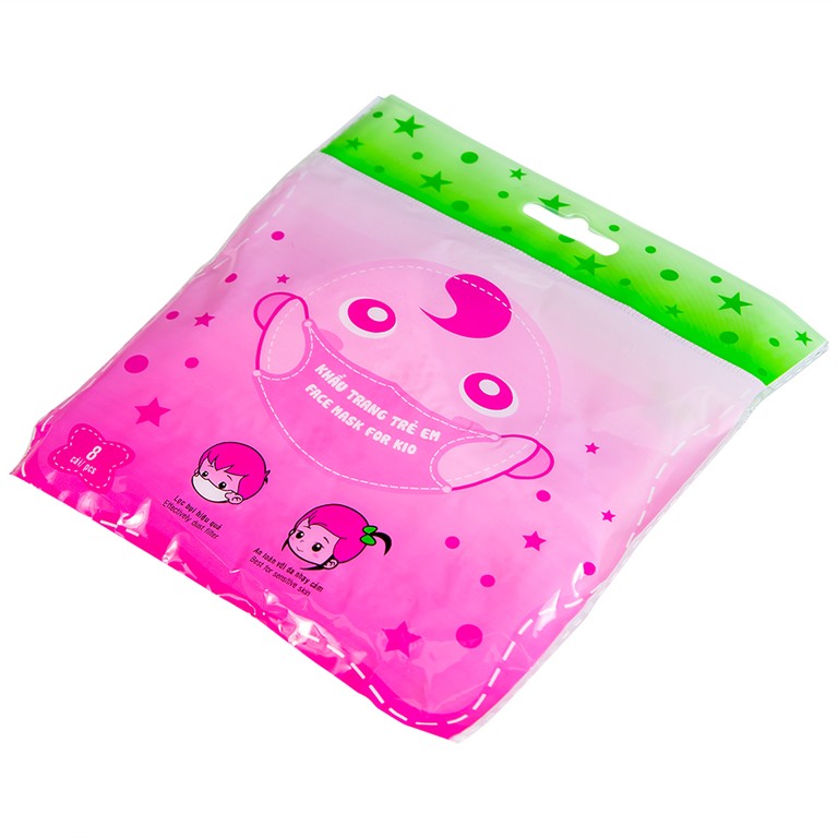 Khẩu trang trẻ em Thiên Thủy hỗ trợ ngăn khói, bụi, kháng khuẩn (8 cái)