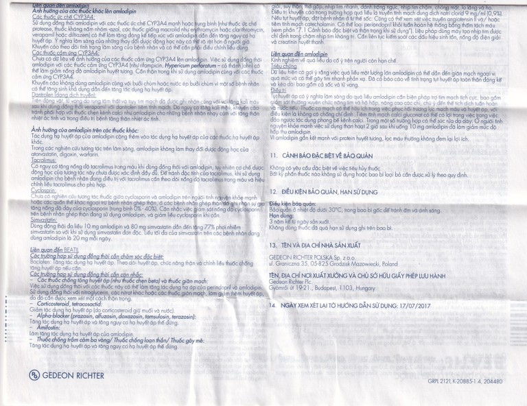 Thuốc Beatil 4mg/5mg Gedeon điều trị tăng huyết áp vô căn, bệnh mạch vành ổn định (3 vỉ x 10 viên)