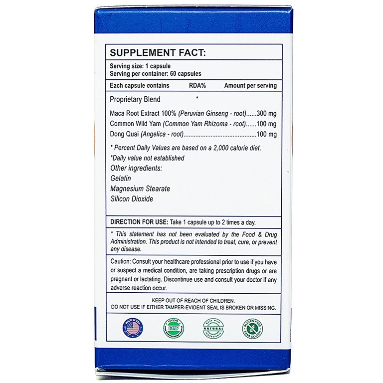 Viên uống Maca F Female hỗ trợ tăng cường nội tiết tố nữ, tăng khả năng sinh lý (60 viên)