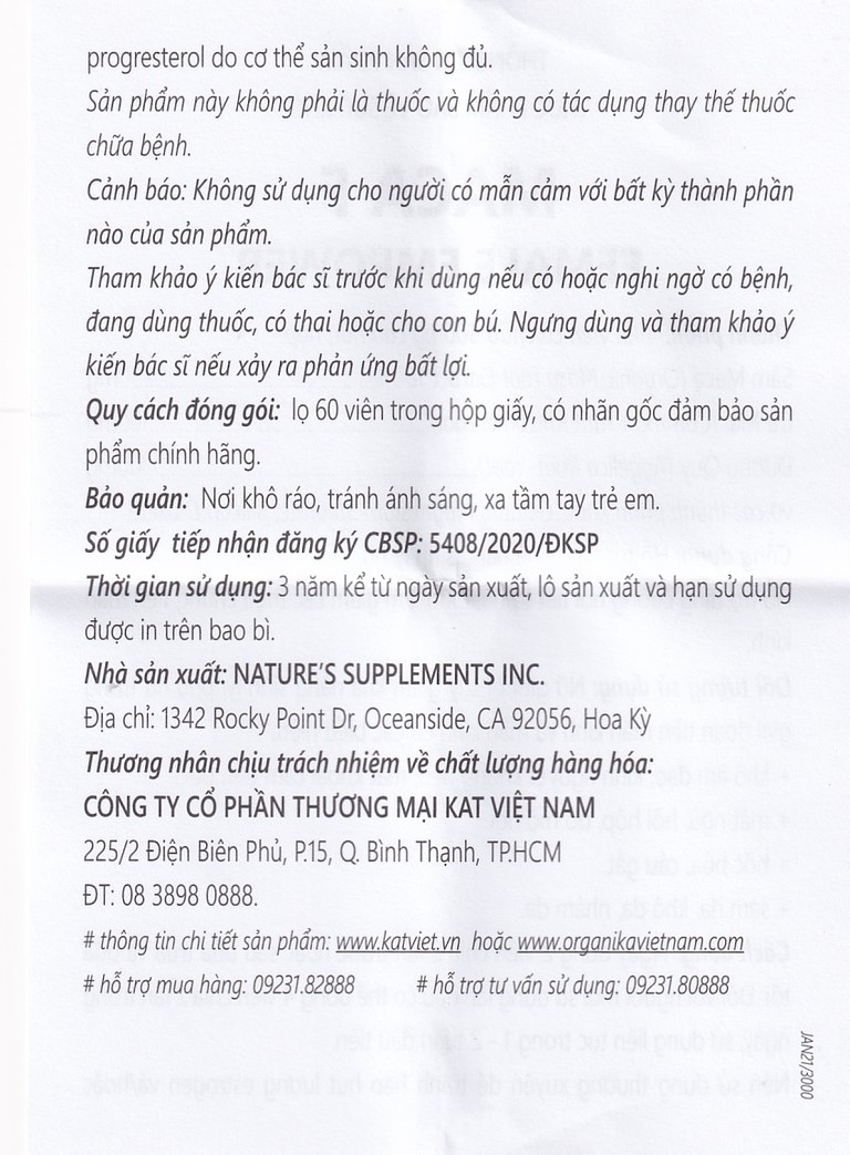 Viên uống Maca F Female hỗ trợ tăng cường nội tiết tố nữ, tăng khả năng sinh lý (60 viên)