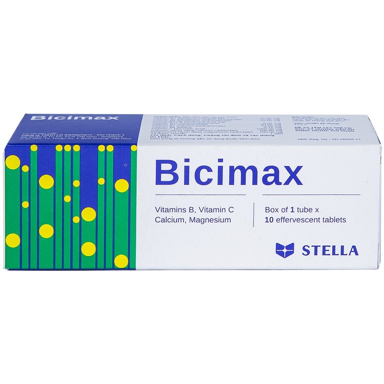 Viên sủi Bicimax Stella bổ sung vitamin, khoáng chất (10 viên)