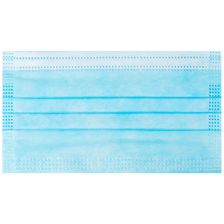 Khẩu trang y tế Safefit màu xanh 4 lớp hỗ trợ ngăn khói, bụi, kháng khuẩn (50 cái)