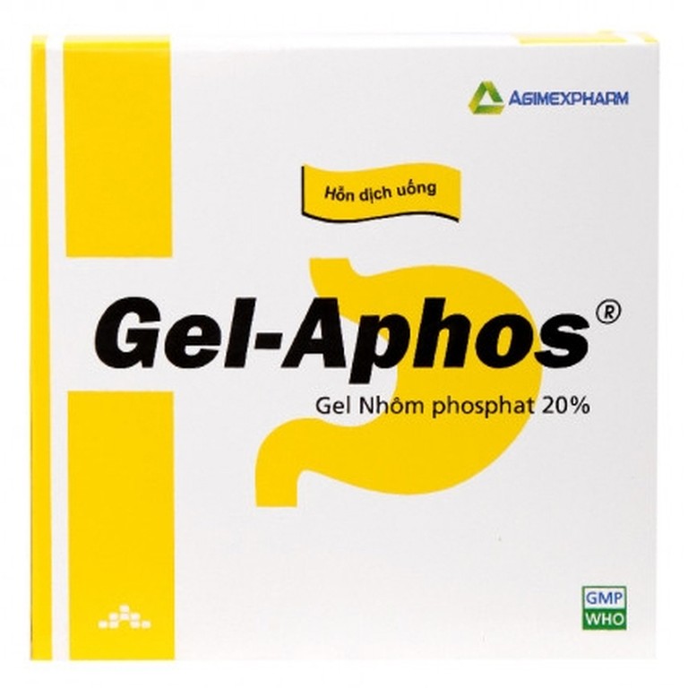 Hỗn dịch uống Gel-Aphos Agimexpharm điều trị viêm dạ dày cấp và mạn (20 gói)