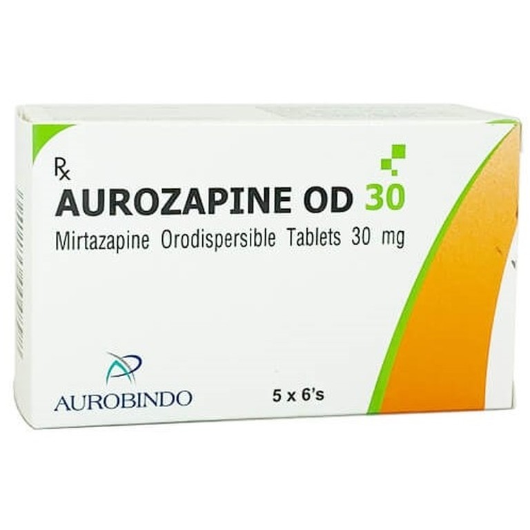 Thuốc Aurozapine OD 30 Aurobindo điều trị trầm cảm (5 vỉ x 6 viên)