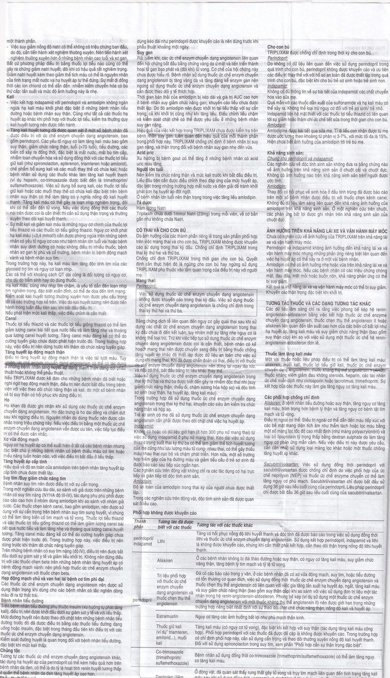 Thuốc Triplixam 5mg/1.25mg/5mg Servier điều trị tăng huyết áp (30 viên)