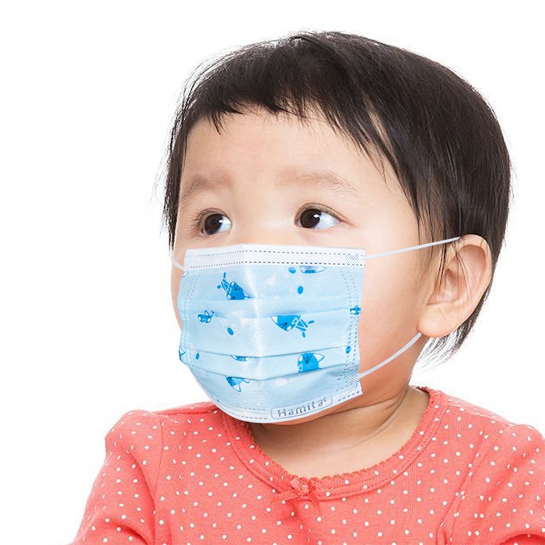 Khẩu trang y tế trẻ em Hamita ngăn bụi, kháng khuẩn (50 cái)