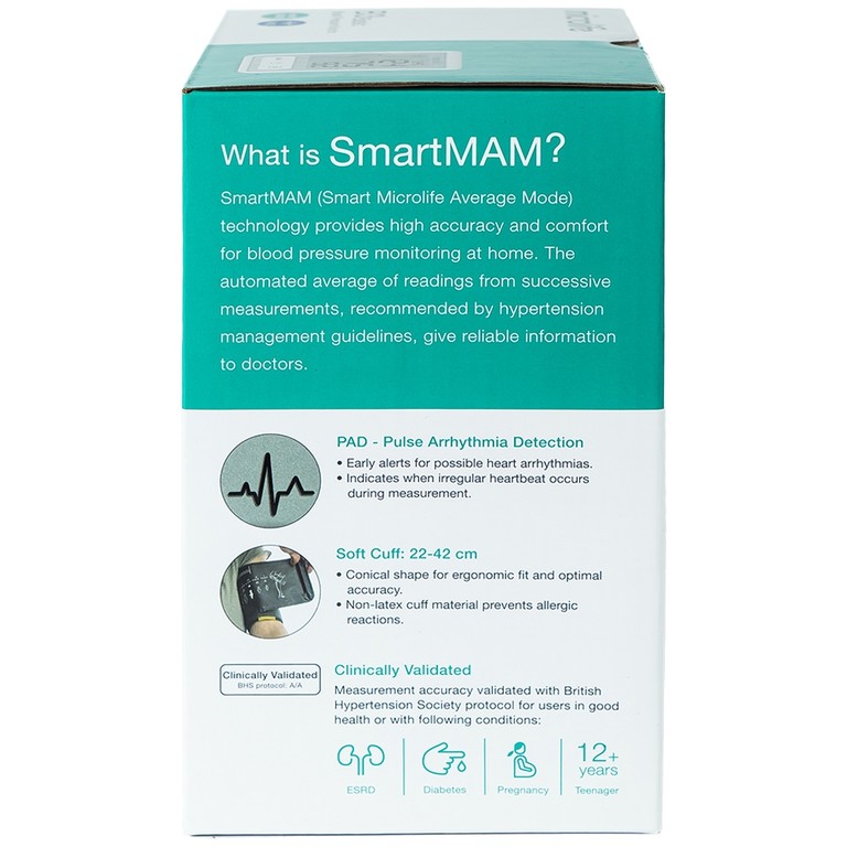 Máy đo huyết áp tự động Microlife B3 Basic hỗ trợ đo huyết áp