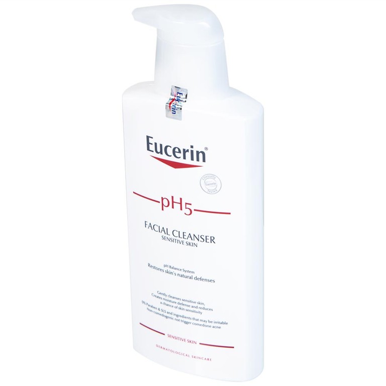 Sữa rửa mặt Eucerin pH5 Facial Cleanser Sensitive Skin làm sạch sâu cho da nhạy cảm (400ml)