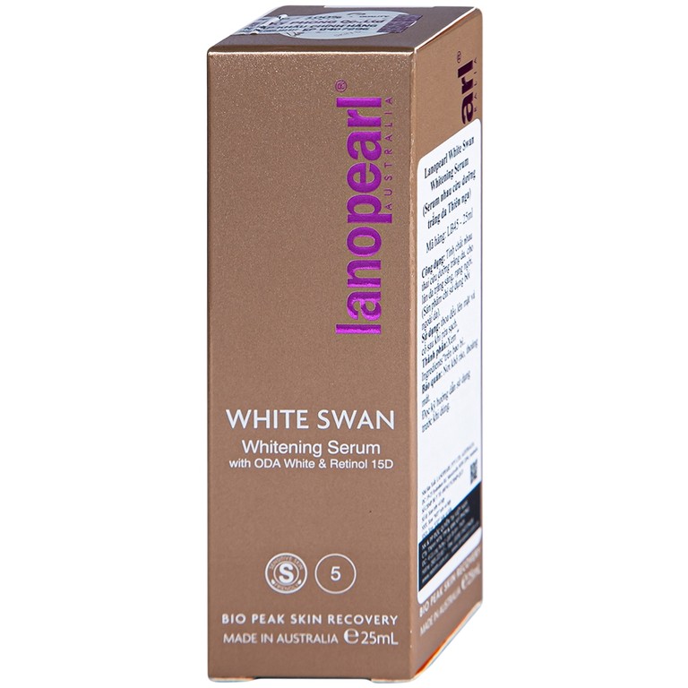 Serum Lanopearl White Swan Whitening tinh chất nhau thai cừu dưỡng trắng da trắng sáng, rạng ngời (25ml)