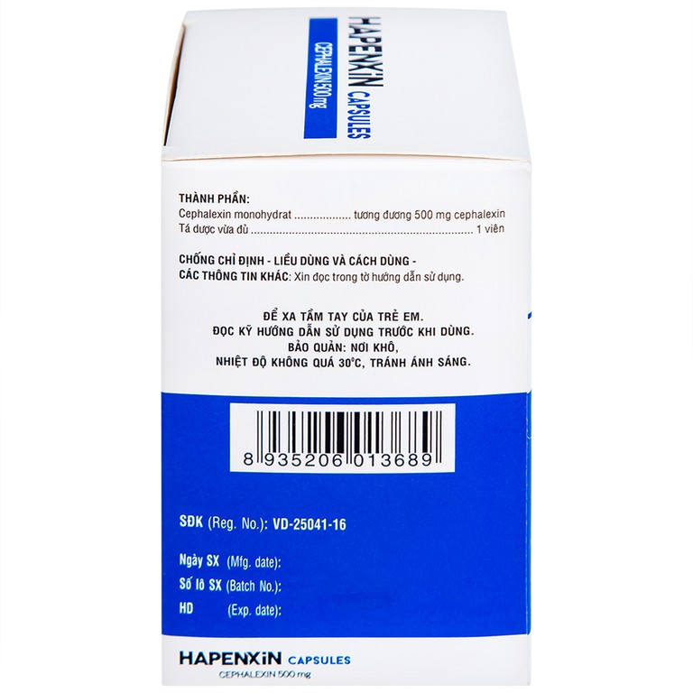 Thuốc Hapenxin Capsules DHG điều trị nhiễm khuẩn (10 vỉ x 10 viên)