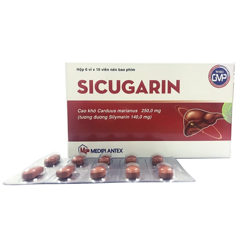 Thuốc Sicugarin Mediplantex điều trị viêm gan do virus (6 vỉ x 10 viên)