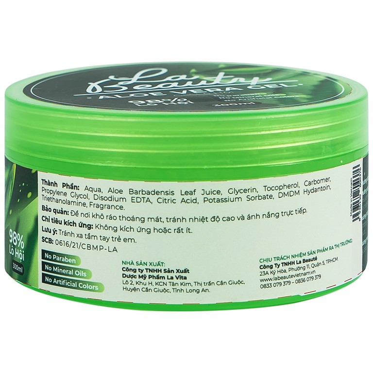 Gel lô hội La Beauty dưỡng ẩm, làm dịu da (300ml)