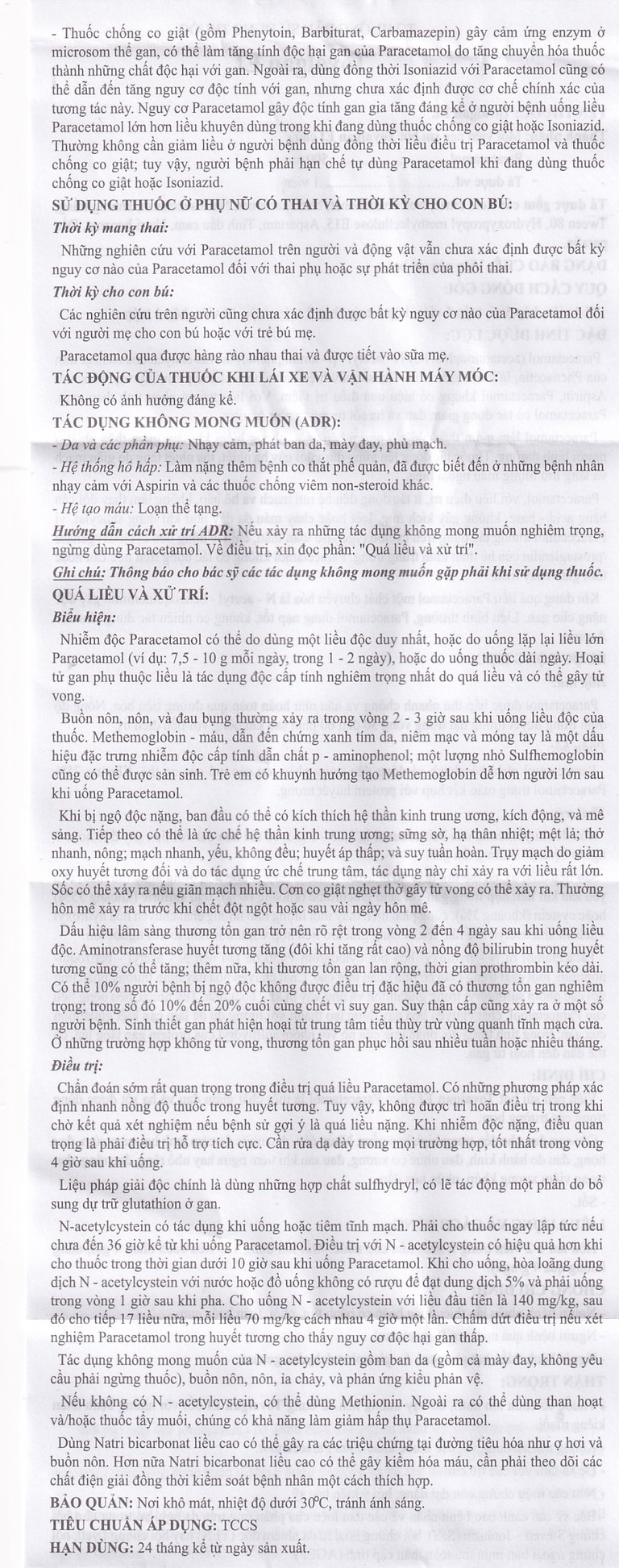 Viên sủi Tovalgan Ef Trường Thọ Pharma giảm đau, hạ sốt (5 vỉ x 4 viên) 