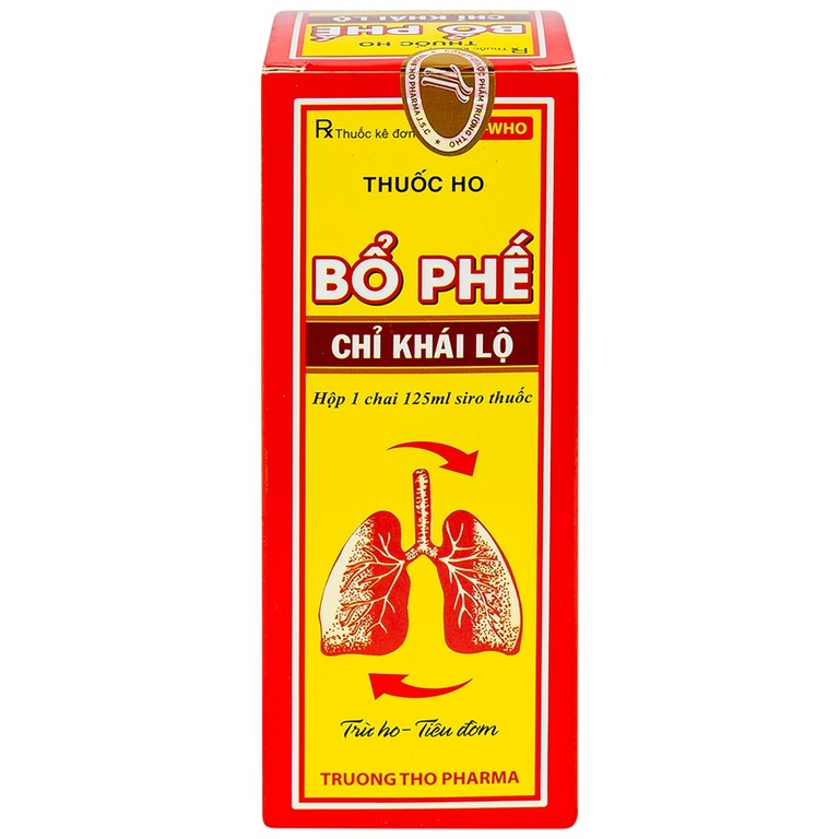 Thuốc ho Bổ Phế Chỉ Khái Lộ chữa ho tiêu đờm, chuyên trị ho cảm, ho gió, ho khan (125ml)