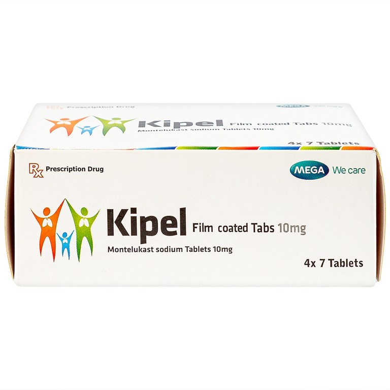 Viên nén Kipel 10mg MEGA We care phòng và điều trị hen phế quản, co thắt phế quản (4 vỉ x 7 viên)