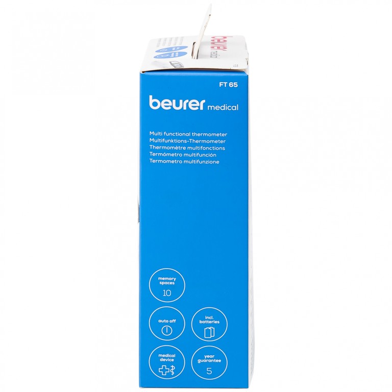 Nhiệt kế điện tử Beurer Medical FT65 hỗ trợ đo ở các vị trí tai, trán, cơ thể (1 chiếc)