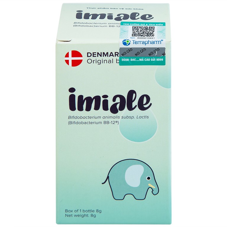 Dung dịch Imiale CHR Hansen A/S bổ sung lợi khuẩn, hỗ trợ cải thiện hệ vi sinh đường ruột (8g)