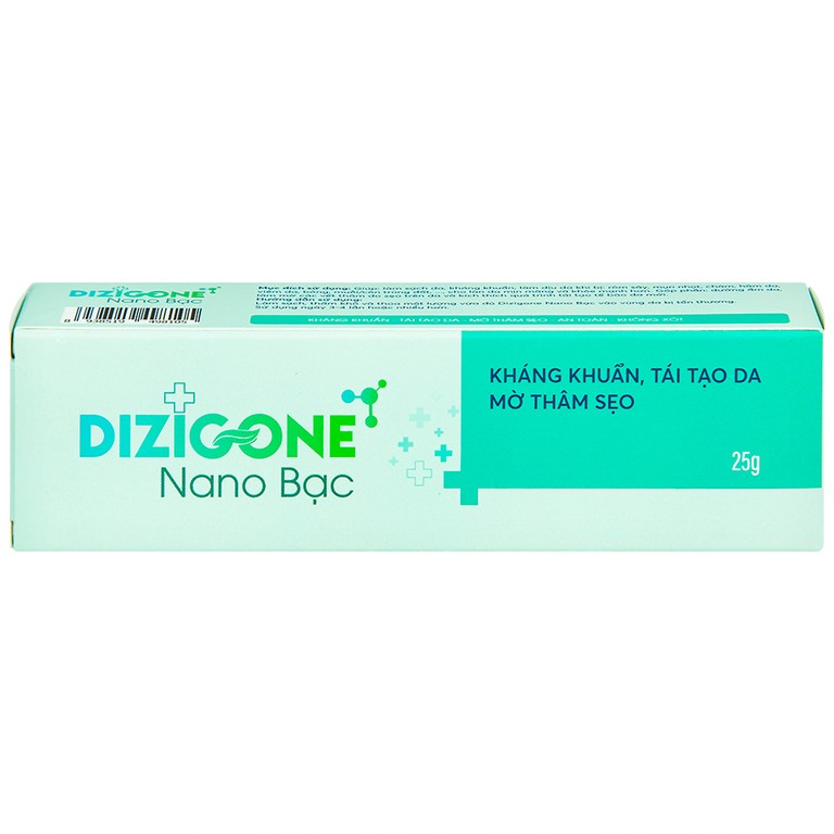 Kem bôi Dizigone Nano Bạc Terrapharm làm sạch da, kháng khuẩn, mờ thâm sẹo (25g)