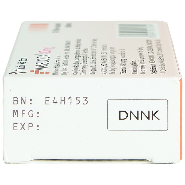 Thuốc Vasblock 80mg Medochemie điều trị tăng huyết áp, suy tim (3 vỉ x 10 viên)