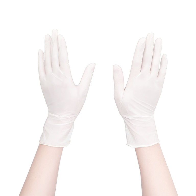 Găng tay thăm khám dùng trong y tế Super Care Latex Powdered Examination Gloves Size M (100 cái)
