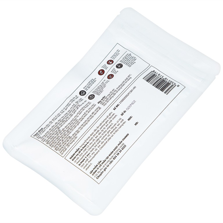 Khăn hạ sốt Dr.Papie 3M0+ hỗ trợ hạ nhiệt giảm sốt (5 túi x 5 khăn)