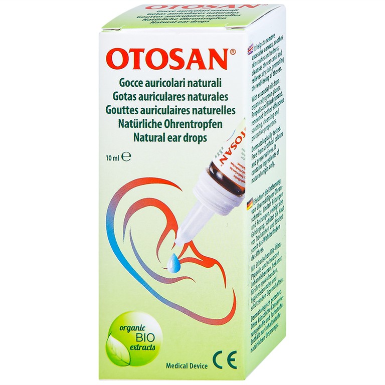 Dung dịch nhỏ tai Otosan Natural Ear Drops loại bỏ và ngăn ngừa sự hình thành của ráy tai (10ml)