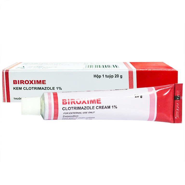 Thuốc bôi ngoài da Biroxime 1% điều trị nấm da chân, nấm kẽ (20g)