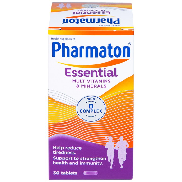 Viên uống Pharmaton Essential Multivitamins Minerals hỗn hợp Vitamin và khoáng chất, tăng cường sức khỏe (30 viên)  