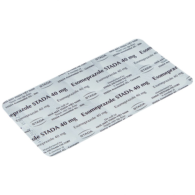 Thuốc Esomeprazole Stada 40mg điều trị trào ngược dạ dày, thực quản (2 vỉ x 10 viên)