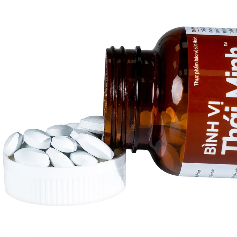 Viên uống Bình Vị Thái Minh hỗ trợ giảm acid dịch vị, giúp bảo vệ niêm mạc dạ dày (80 viên)